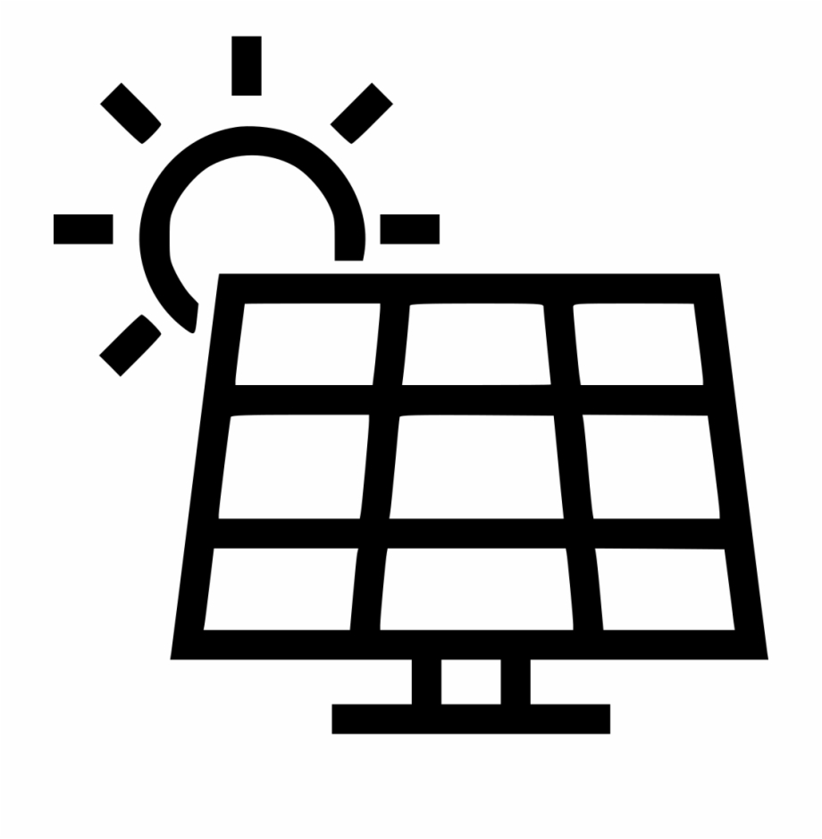 solar energy clipart black and white